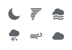 the weather icons are shown here