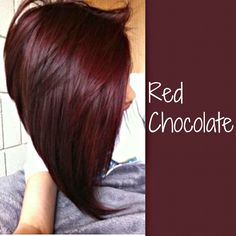 Red Chocolate Red Chocolate Hair, Pelo Color Vino, Hair Color Chocolate, Red Chocolate