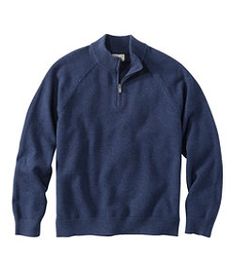 #LLBean: Men's Wicked Soft Cotton/Cashmere Sweaters, Quarter-Zip Casual Half-zip Cashmere Sweater, Casual Cashmere Half-zip Sweater, Quarter Zip Men, Quarter Zip Sweater, Built To Last, Men's Shirts, Ll Bean, L L Bean, Casual Shirts For Men