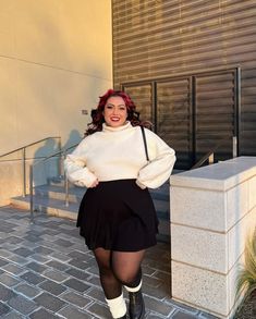 Snow Day Outfit Plus Size, Cottagecore Aesthetic Fashion Plus Size, Plus Size Fall Outfit Inspo 2024, Plus Size Ootd Ideas, Gen Z Fashion Plus Size, Simple Alternative Outfits Plus Size, 2024 Autumn Outfits Plus Size, Medium Size Body Outfits Pear