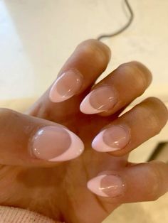 cute, trendy, pink, floral, simple, back to shcool, summer, clean girl, vanilla girl nails !! Hoco Nails, Teen Nails, Simple Gel Nails, Summery Nails, Girly Acrylic Nails, Basic Nails, Her Nails, Simple Acrylic Nails, Classy Acrylic Nails