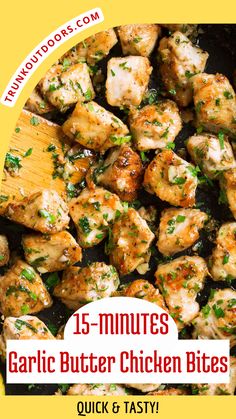 15-Minute Garlic Butter Chicken Bites: Quick & Tasty! - Perfect for Easy Weeknight Meals For Two, these Garlic Butter Chicken Bites can be baked, fried, or made in an instant pot. Ideal for Sauteed Chicken Recipes and Toddler Approved Dinners. Enjoy these delicious Butter Chicken Bites with a touch of Italian seasoning! #GarlicButterChickenBites #FastHealthyDinner #EasyGarlicButter