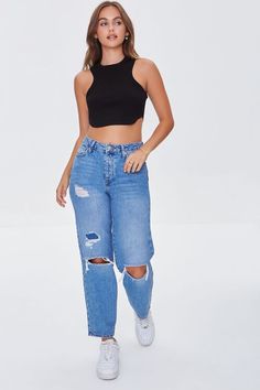 Premium Boyfriend Jeans Jean Crafts, Jeans Boyfriend, Baggy Jeans, Modest Dresses, Ripped Jean, Boyfriend Jeans, Levi Jeans, Mom Jeans, Fitness Models