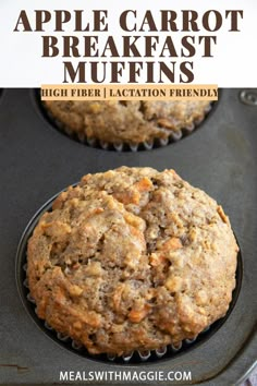 Carrot Breakfast Muffins, Carrot Breakfast, Apple Recipes Easy Healthy, Apple Carrot Muffins, Apple Recipes Healthy, Healthy Breakfast Muffins, Apple Recipes Easy, Carrot Muffins, Apple Dessert Recipes