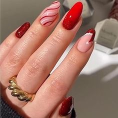 Get into the holiday spirit with these 24PCS Christmas Red Almond Press-On Nails! 🎅 Featuring festive Santa hat designs, French tips, and glittery accents, these full-cover nails are perfect for adding a fun, glamorous touch to your Xmas look. Shop now for an easy and chic Christmas manicure!

#ChristmasNails #RedNails #PressOnNails #SantaHatDesign #FrenchTips #XmasNailArt #DIYChristmasManicure #HolidayNails