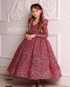 Girls Sequin Dress Kids, Robes D'occasion, Kids Dress Patterns, Girls Frock Design