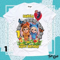 personalized birthday shirt with the name and photo