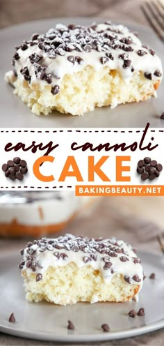 This best cannoli cake recipe is a Thanksgiving sweet treat you'll be proud to serve! This simple cake recipe is so moist it almost melts in your mouth! Plus, it's also topped off with a decadent cannoli cream frosting. What's not to love? Canolli Cupcakes Recipe, Carrabas Cannoli Cake Recipe, Cannoli Poke Cake Recipe, Cannoli Frosting, Canolli Cake Recipe, Canoli Cake Recipes, Canolli Cake Recipes, Canola Cake Recipe, Cannoli Bars