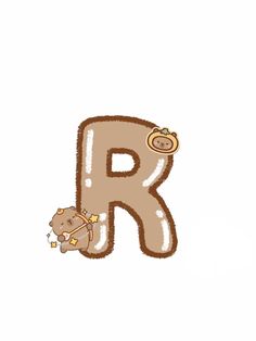 the letter r is for bear with a teddy bear holding it's head in its paws