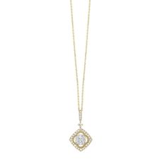 14K Yellow Gold 0.50ct Round Diamond Halo Clover Shape Necklace. Matching earrings available. Bichsel Jewelry in Sedalia, MO. Shop online or in-store today! Round Diamond Halo, Necklace Matching, Clover Pendant, Pendant Diamond, Diamond Halo, Diamond Shape, Halo Diamond, Matching Earrings, Chain Lengths