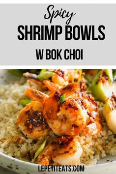 Bock Choy Recipes, Chili Crisp Oil, Shrimp Bowls, Teriyaki Shrimp, Chili Crisp, Shrimp And Rice, Shrimp Recipes For Dinner, Fish Recipes Healthy, Refreshing Food