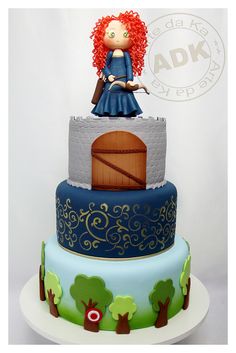 Bolo Valente | by Arte da Ka Girly Cakes, Disney Cakes, Princess Cake, Novelty Cakes, Birthday Cake Kids