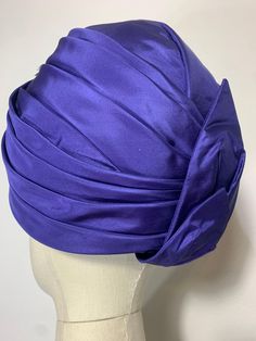 Purple Fitted Turban For Parties, Fitted Purple Turban For Parties, Fitted Purple Party Turban, Elegant Evening Turban, Elegant Evening Fitted Turban, Italian Hat, Silk Turban, Lame Fabric, Canvas Hat