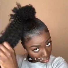 Ponytail DIY naturalhaircare Lephondo Hairstyle, Diy Afro Hairstyles, 4c Hair Ponytail Styles, 4c Natural Ponytail Hairstyles, Natural Hair Ponytail Styles Afro Puff, Ponytail 4c Hair, 4c Ponytail Hairstyles, 4c Bun, Afro Bun Hairstyles