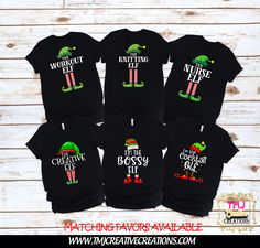 CHRISTMAS PARTY T-Shirts ELF Family T-Shirt Elf Christmas T-Shirt Holiday T-Shirt Holiday Christmas Party Shirt Family Shirts UNISEX SHIRTS ARE FOR BOTH MEN AND WOMEN THEREFORE THEY RUN BIG FOR WOMEN Material: All White Shirts are 100% Polyester Cotton Feel Sublimated Print Color Shirts are Cotton and Screen Print Shirt Material: Cotton/Polyester Sizes are Unisex: Please check size chart on listing ------How to order------ 1.Select the size and color then add personalization if needed 2. Add to Class Party Favors, Elf Family, Party T Shirts, Christmas Party Shirt, Elf Shirt, Holiday Christmas Party, Christmas Party Shirts, Christmas Tshirt, Elf Christmas