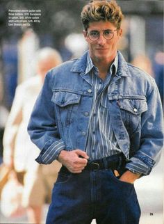 80s Outfits Men, 1980s Mens Fashion, 80s Mens Fashion, 80s Fashion Men, 1980s Men, Look 80s, Mens 80s, Spiritual Fashion, Denim Shorts Outfit