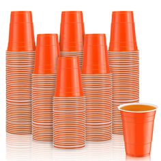 PRICES MAY VARY. Abundant Quantity and Notes: you will receive 100 pieces of 16 oz plastic cups, each cup has a capacity of 16 ounces, 98 mm in the top diameter, 62 mm in the bottom diameter, 120 mm in height, can be filled with your favorite drinks or other snacks, etc., in a variety of colors, especially suitable for neon parties and other party use; Note: because the product will be gravity extrusion during transport, there will be individual cups stuck together, just put them in warm water t Graduation Drinks, Neon Parties, Juice Punch, Beer Pong Cups, Drinks Soda, Soda Juice, Plastic Party Cups, Tapered Sides, Freebies By Mail