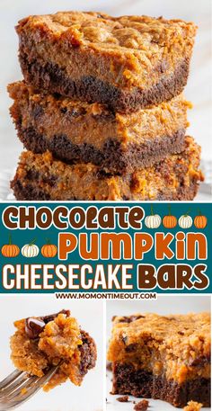 Chocolate Pumpkin Cheesecake, Pumpkin Crunch, Pumpkin Cheesecake Bars, Pumpkin Pie Cheesecake, Chocolate Pumpkin, Make Ahead Desserts, Pumpkin Cream Cheeses, Holiday Eating, Pumpkin Caramel