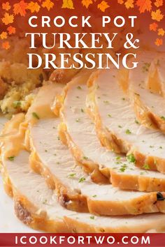 Preparing your Turkey and Dressing in the Crock Pot is an easy way to make Thanksgiving dinner! Thanksgiving Dinner For 2, Turkey Dressing Recipe, Turkey And Dressing, Perfect Thanksgiving Dinner, Crock Pot Turkey, Homemade Dressing Recipe, Turkey Dressing, Homemade Stuffing