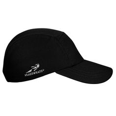 Our most popular running hat is used by endurance athletes, runners, triathletes, rowers, hikers, and many others. With a blend of elegant design and technical innovation, these running hats provide a superior fit that make them the most comfortable and best running hats you will ever wear. Large sizing (adjustable from approx. 57cm - 63cm) Classic style, superior run-hat fit Eventure™ knit shell Eventure™ Terry sweatband Flat front panel perfect for custom logo application Black undervisor to r Sporty Windproof Black Hat, Sporty Black Windproof Hats, Black Sporty Windproof Hats, Black Sports Windproof Hat, Black Windproof Sports Hat, Black Windproof Sporty Hats, Windproof 5-panel Baseball Cap For Sports, Sporty Windproof Hat For Sports, Black Breathable 5-panel Baseball Cap