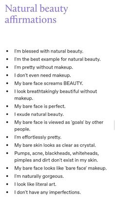 #naturalbeauty #afirmacionespositivas #affirmations #dailyaffirmations Dimples Affirmations, Beauty Manifestation Aesthetic, Beautiful Skin Affirmation, Big Eyes Affirmations, Green Eyes Affirmations, Facial Harmony Affirmations, Side Profile Affirmations, Natural Beauty Affirmations, Desired Face And Body Affirmation