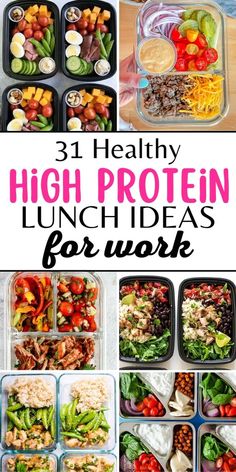 healthy lunch ideas for work that are high in proteins and low in calories