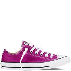 Spring Purple Converse Sneakers, Purple Converse Low Top, Magenta Converse, Electric Purple Converse, Purple Converse Low-top Sneakers, Converse Collection, Converse Pink