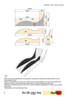 the diagram shows how to use different shapes and sizes for furniture, including an arm rest