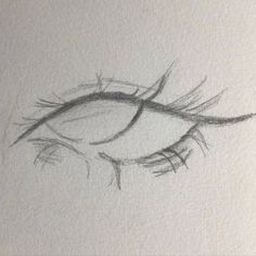 a pencil drawing of an eye