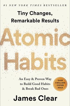 the book cover for atomic habitts by james clear