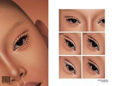 The Sims Resource - 2D Eyelashes | N02 Sims 4 Mac, Sims 4 Nails, Die Sims 4, The Sims 4 Skin