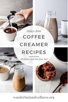 dairy - free coffee creamer recipes are the perfect way to start your day off right now