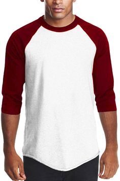 Raglan Sleeve Baseball T-shirt Royal Fabric, Raglan Tshirt, Mens Top, Mens Raglan, Mens Trendy Outfits, T Shirt Mockup, Baseball Shirt, Men Style Tips, Baseball Shirts