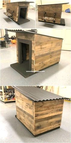 I didn't understand finely crafted dog kennels existed till I was proven a picture of a superbly ... Smaller Houses, Wood Dog House, Diy Dog Crate, Wooden Dog Crate, Wooden Dog House, Outdoor Dog House, Cool Dog Houses