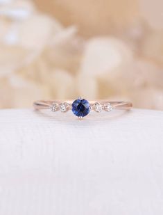 Sapphire Engagement Ring Rose Gold, Engagement Ring Rose Gold, Modern Engagement Rings, Sapphire And Diamond Ring, Sapphire Engagement Ring, Emerald Engagement, Rose Engagement Ring, Ring Rose Gold, Rose Gold Engagement