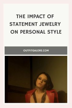 The impact of statement jewelry on personal style - woman with bold earrings and dark hair in red outfit. Layered Jewelry, Why People, Bold Fashion, Statement Jewelry, Fashion Statement, Statement Pieces, Express Yourself