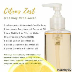 Doterra Cleaning, Foaming Hand Soap Recipe, Essential Oil Hand Soap, Diy Toiletries, Hand Soap Recipe, Skincare Diy, Essential Oil Soap, Foaming Soap, Essential Oil Mixes