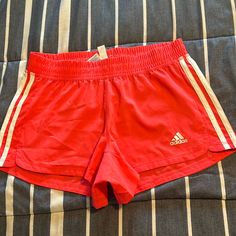 Adidas Climalite Short Sz Xsmall Nwot Adidas Summer Sports Activewear, White Three Stripes Athletic Shorts For Sports, White Three Stripes Athletic Shorts, Adidas White Athletic Shorts With Moisture-wicking, Adidas Moisture-wicking Athletic Shorts, Adidas Functional Athletic Shorts For Sports, Red Adidas Activewear For Gym, Adidas Functional Athletic Shorts With Moisture-wicking, Adidas White Athletic Shorts With Logo