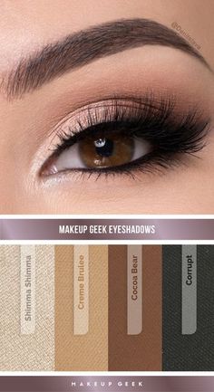 Subtle Eye Makeup, Makeup Geek Eyeshadow, Wedding Hairstyles And Makeup, Natural Smokey Eye, Beauty Make-up, Simple Eye Makeup, Makeup For Teens