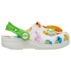 Crocs Sesame Be Seen Classic Clogs | Foot Locker Fun Closed Toe Clogs For The Beach, Fun Closed Toe Beach Clogs, Fun Closed-toe Beach Clogs, Playful Closed Toe Clogs For Spring, Playful Closed Toe Spring Clogs, Cute Multicolor Summer Clogs, Fun Watch, Boys And Girls Club, Toddler Boy Shoes