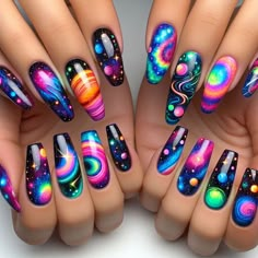 When you love my designs, please don't forget to follow my profile :) Celebration Nail Art, Princess Nail Designs, September Nail Ideas, Nails Fruit, Lime Nails, Nail Polish Art Designs, Bee Nails, Quick Nail Art, Rainbow Nail Art