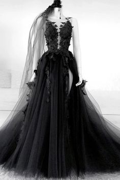 black wedding dress
tulle wedding dress
a line wedding dress
wedding dresses
wedding gowns
wedding makeup
beach wedding dress
boho wedding dress
vintage wedding dress
bridal party dress
bridal gown
bridal style Black Long Prom Dresses, Black Tulle Wedding Dress, Black Wedding Gowns, Prom Dress Black, Backless Bridal Gowns, Backless Evening Dress, Dark Wedding, Prom Dresses Modest, Long Prom Dresses