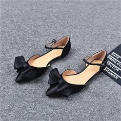 Black Women Bow Sandals Flats Flat Sandals For Office In Summer, Sandals Flats, Bow Sandals, Flat Sandals, Sling Backs, Contact Us, Shoes Flats, Kitten Heels, Black Women