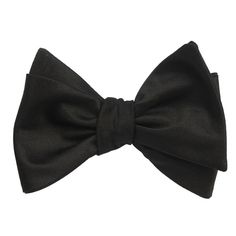 Black - Bow Tie (Untied) Self tied knot by OTAA Black Pocket Square, Lapel Flower, Kids Bow Ties, Black Bow Tie, Pre Tied Bow Tie, Bow Tie Wedding, Best Mens Fashion, Tuxedo For Men, Mens Bow Ties