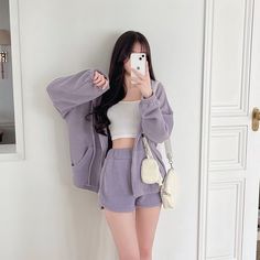 Paint Outfit, Purple Pants Outfit, Outfit Ideas Comfy, Sleepwear Women Pajamas, Cute Pajama Sets, Cute Skirt Outfits, Fashion Sketches Dresses, Winter Fashion Outfits Casual