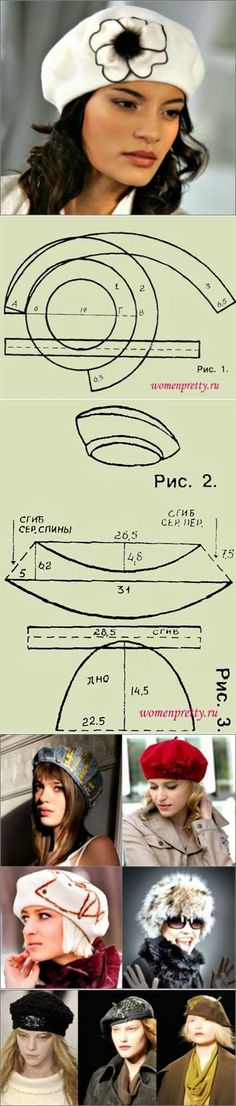 many different images of hats and hair in various stages of construction, including the top one with