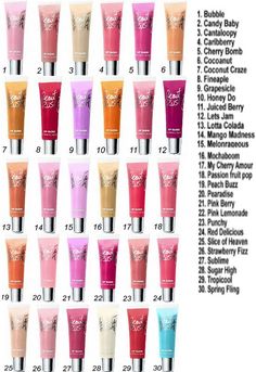 Lip Gloss Names, Best Lip Glosses, Cute Lip Gloss, Diy Foot Soak, Koleksi Makeup, Lips Gloss, Lip Gloss Homemade, Lip Gloss Shades, Lip Gloss Cosmetics