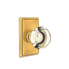 an image of a door handle with a clock on it