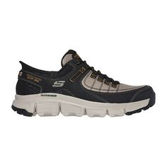 Whatever your workout or outdoor activity, this pair of Skechers men's Hands Free Slip-ins�: Summits AT get even more comfortable with every wear. These slip-ons are designed from breathable mesh and with duranle fabric overlay, adjustable laces, branded Air-Cooled Memory Foam� and their exclusive Heel Pillow�, and a flexible, shock absorbing midsole.Features: Memory FoamClosure Type: Slip-OnFootwear Technology: Memory Foam InsoleUpper/Outer Base Material: 51% Synthetic, 49% TextileShoe Lining … Casual Outdoor Sneakers With Slip-resistant Sole, Outdoor Cushioned Slip-on Trail Running Shoes, Rugged High-top Sneakers For Sports, Breathable Slip-on Running Shoes For Hiking, Slip-resistant Lace-up Sneakers For Outdoor Activities, Sporty Slip-resistant Lace-up Hiking Boots, Cushioned Lace-up Walking Shoes For Outdoor Activities, Slip-resistant Low-top Trail Running Shoes For Walking, Slip-resistant Low-top Trail Running Shoes