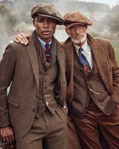 Style Anglais, Tweed Pattern, Ivy Style, Vintage Mens Fashion, Brown Suits, Retro Mode